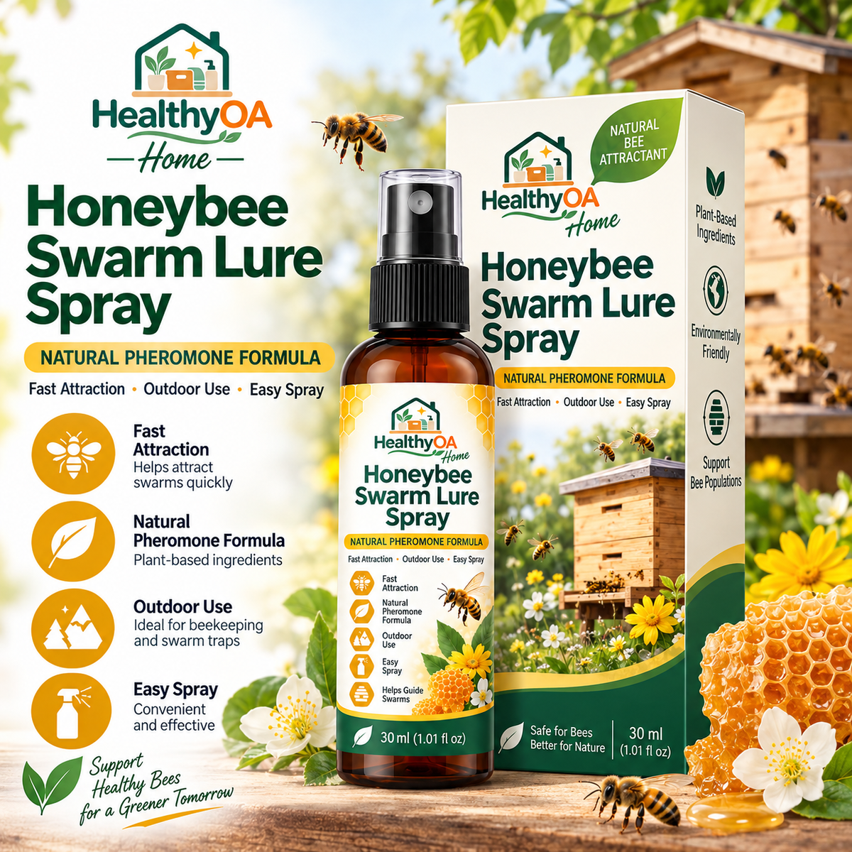 HealthyOA Home Honeybee Swarm Lure Spray