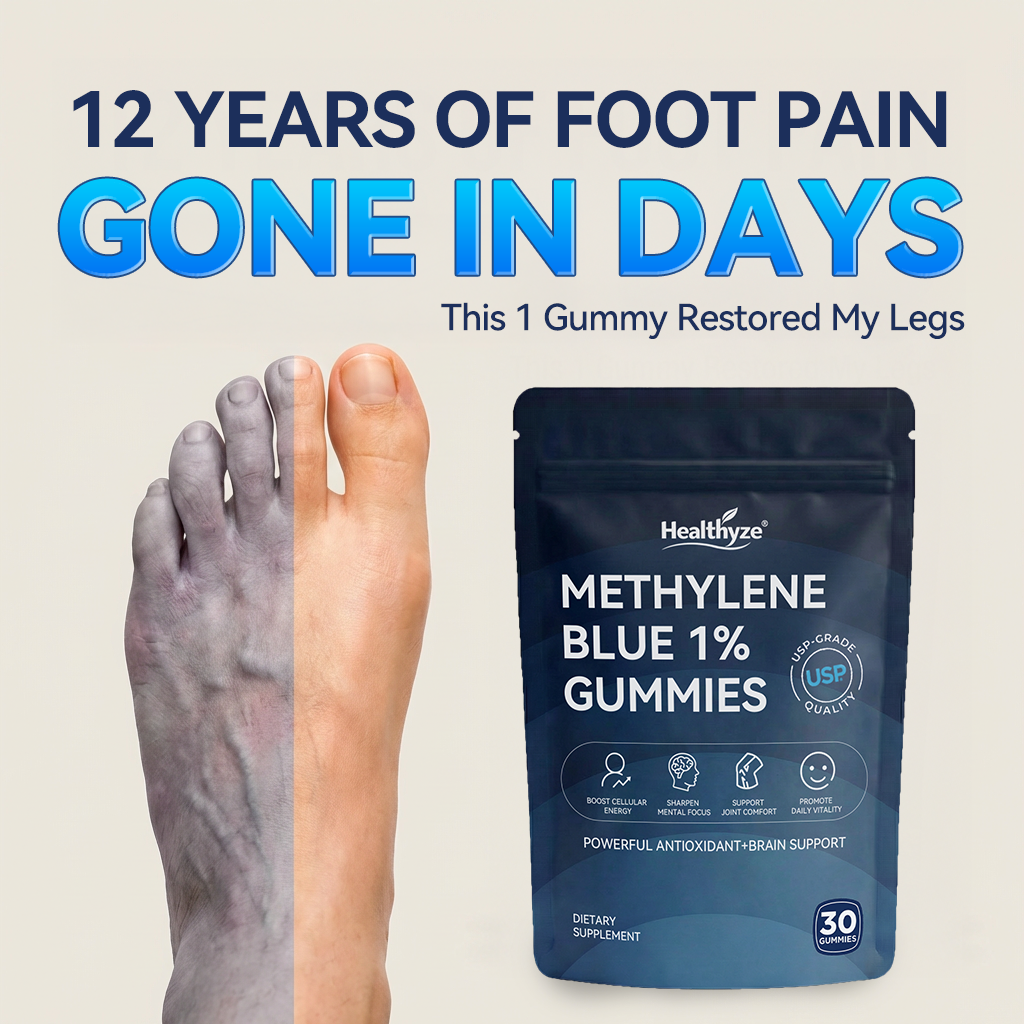 Methylene Blue Gummies💊Pain Go away soon💊Fast-acting: One gummie instantly warms for lasting relief.💎TikTok VIP Exclusive Offer