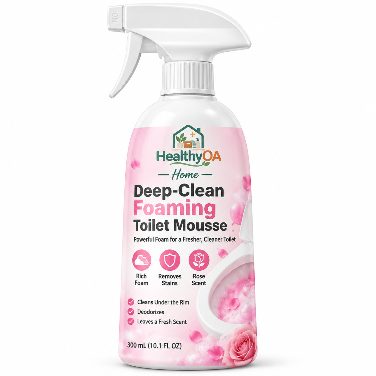 HealthyOA Home Deep-Clean Foaming Toilet Mousse