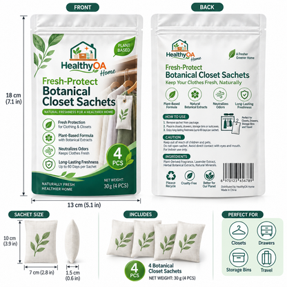 HealthyOA Home Fresh-Protect Botanical Closet Sachets