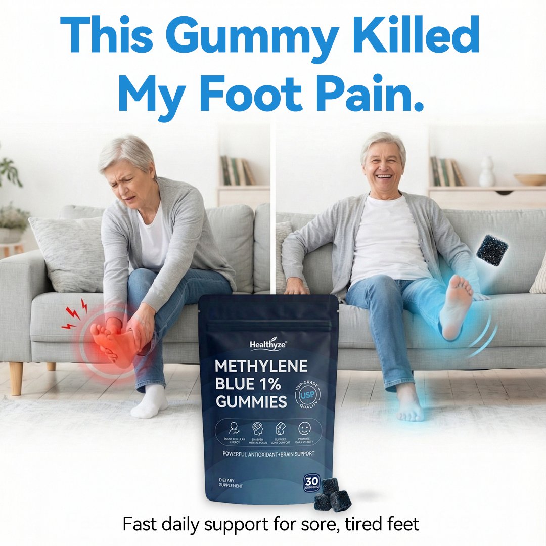 Methylene Blue Gummies💊Pain Go away soon💊Fast-acting: One gummie instantly warms for lasting relief.💎TikTok VIP Exclusive Offer